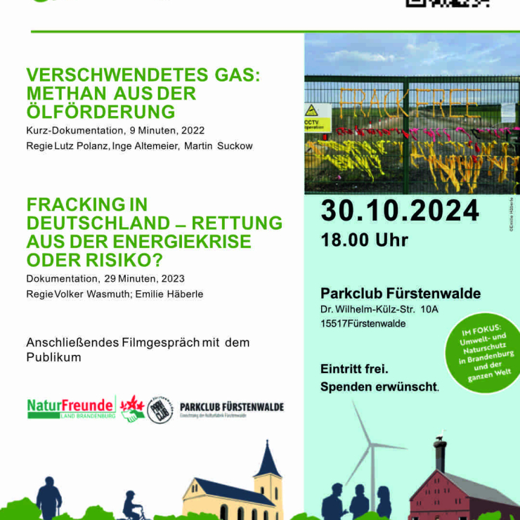 Öko-Film-Gespräch: VERSCHWENDETES GAS: METHAN AUS DER ÖLFÖRDERUNG und FRACKING IN DEUTSCHLAND – RETTUNG AUS DER ENERGIEKRISE ODER RISIKO?