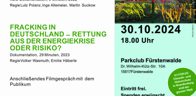 Öko-Film-Gespräch: VERSCHWENDETES GAS: METHAN AUS DER ÖLFÖRDERUNG und FRACKING IN DEUTSCHLAND – RETTUNG AUS DER ENERGIEKRISE ODER RISIKO?