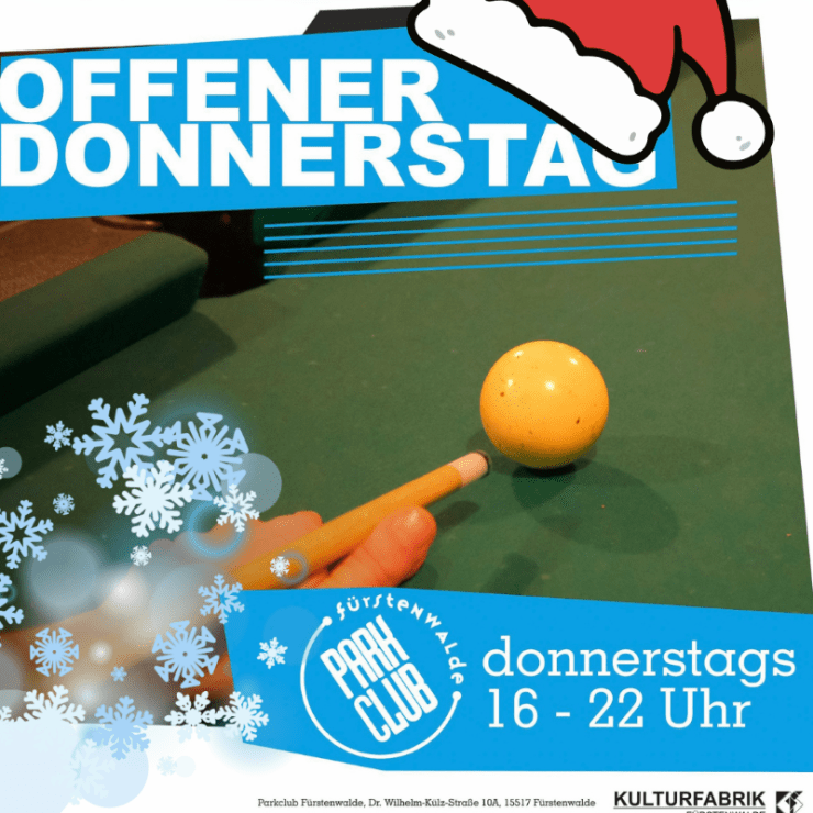 Offener Donnerstag!