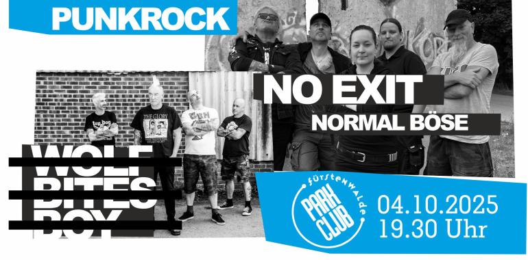 live Normalböse & No Exit – Punk im Parkclub