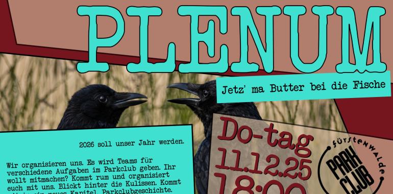 Jetz‘ ma Butter … – Orga-Plenum